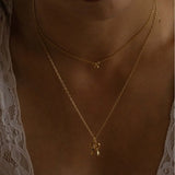 18K Gold-Plated Bow Necklace - V.I.P Digital Presence