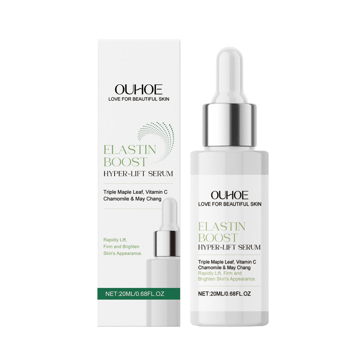 Esencia facial, hidratante suave, piel delicada y firme, aclara líneas finas e ilumina la piel.