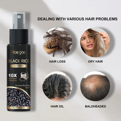 Black Rice Water Spray, Hair Deep Nourishes And Prevents Tough, Solid And Dense Hair Scalp Care Solution - V.I.P Digital Presence