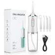 220ml Hand-Held Electric Dental Flusher Household 3-Speed Water Jet Dental Floss Scrubber Smart Power-Off Cleaning Teeth Set - V.I.P Digital Presence