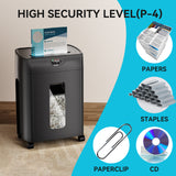 Paper Shredder Cross Cut 15 Sheets Heavy Duty Low Noise Large Capacity Paper Cutter - V.I.P Digital Presence