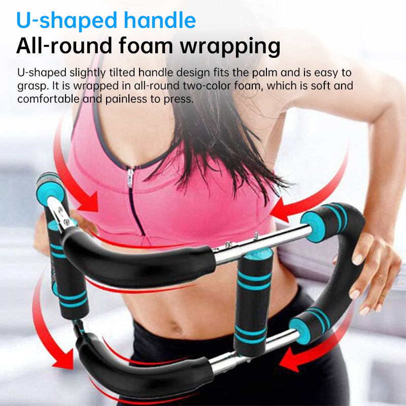 Adjustable Spring Twister Arm Exerciser: Strengthen forearms, triceps & chest. Portable home fitness gear. - V.I.P Digital Presence
