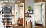 72X32 inch large LED bathroom mirror wall mounted mirror with 3 color modes, aluminum frame wall mounted light, full body mirror - V.I.P Digital Presence