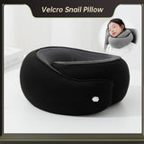 Travel Neck Pillow Memory Foam U-shaped Pillow Snail Style Travel Neck Support Portable Adjustable Soft Noon Break Sleep Pillows - V.I.P Digital Presence