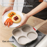 Fried Egg Burger Machine Frying Pan Non-Stick Surface Household Four Hole Breakfast Pan Fried Egg Divine Tool Pancake Pan - V.I.P Digital Presence