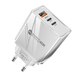 USB+2PD Type-C mobile phone charger LED with light travel charging head - V.I.P Digital Presence