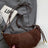 PU Leather Strap Suede Shoulder Bag - V.I.P Digital Presence