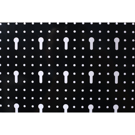 4-foot metal garage nail board tool rack with 3 nail board wall mounted tools for storing nail boards, black - V.I.P Digital Presence