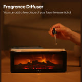 Flame atmosphere humidifier simulation fireplace mute automatic large spray household gifts must be placed - V.I.P Digital Presence