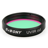 SVBONY 1.25'' UHC + UV-IR+CLS 3 uds Filtros de eliminación de contaminación lumínica para telescopios astronómicos Ocular Observaciones de profundidad 