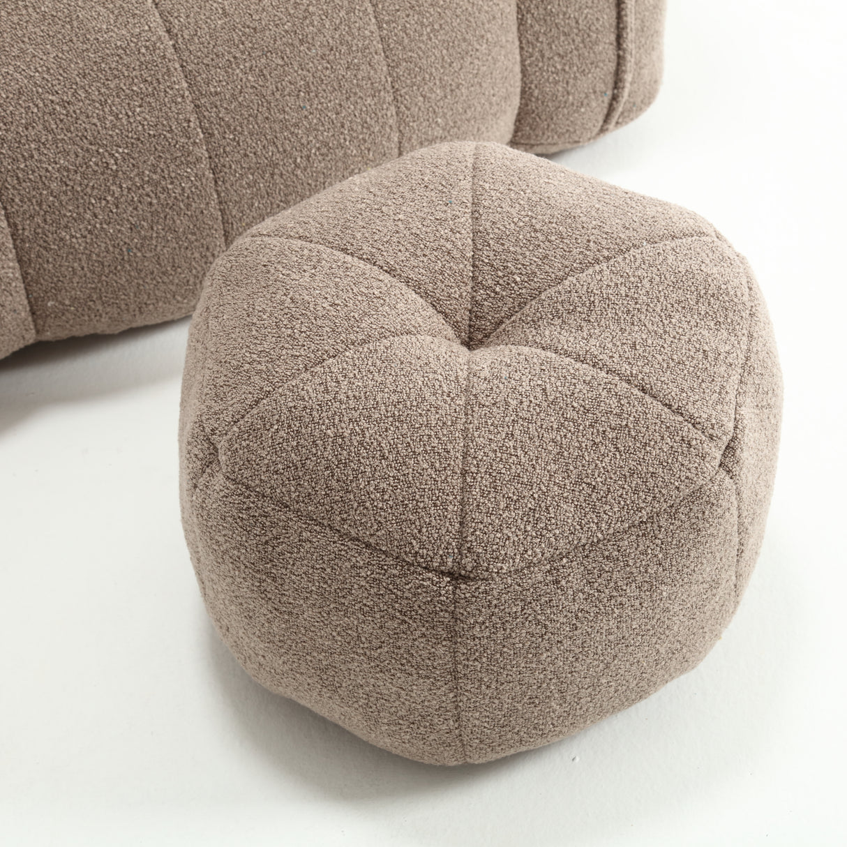 Soft Bean Bag Chair with High Resilient Foam(Chips)for living room and bedroom,Comfortable Square Lazy Sofa with Footstool - V.I.P Digital Presence