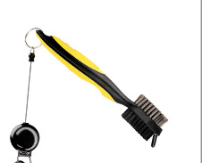 Cepillo para palos de golf, cepillo de limpieza de ranuras de golf de dos lados, kit limpiador de ranuras para bolas de wedge y putter de golf, herramienta de limpieza, accesorios de golf