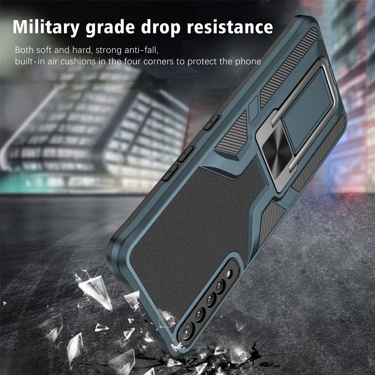 Adecuado para LGSTYLO7 Funda protectora para teléfono móvil LGSTYLO7 Funda magnética con soporte creativo para coche 