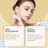 Crema facial hidratante de avena, loción hidratante de nutrición profunda para el cuidado suave de la piel.