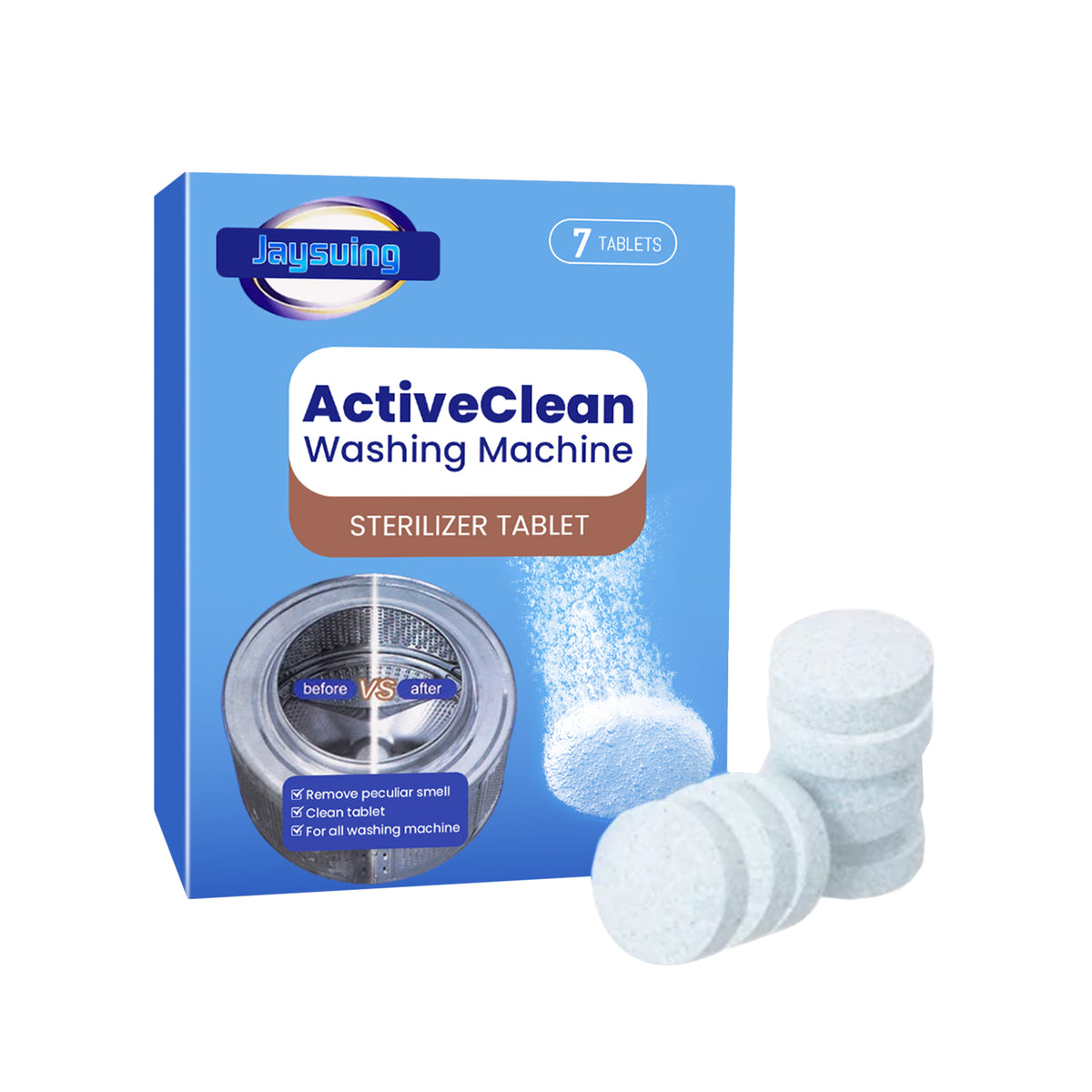 Washing Machine Cleaning Tablets, Washing Machine Slot Automatic Drum Cleaning Dirt And Odor Cleaning Tablets - V.I.P Digital Presence
