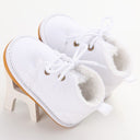 Newborn Baby Girl Boy Shoes Warm Snow Boots Toddler Infant Booties Prewalker Black White Pink - V.I.P Digital Presence