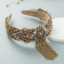 Hair Hoop Fashion French Palace Style Pearl Tassel Bangs Hair Cave High Quality Temperament All-Match Hair Hoop Hair Accessories - V.I.P Digital Presence