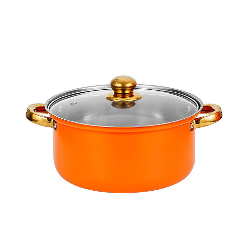 12 - piece wine - red non - stick stainless - steel soup pot set, induction - friendly for kitchen use. - V.I.P Digital Presence