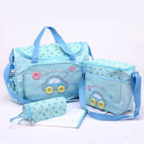 4 Pieces/Set Fashion Infant Baby Nappy Bag, Mommy Maternity Bags Large Capacity Baby Bag Stroller Hobos Desinger Nursing Bag - V.I.P Digital Presence