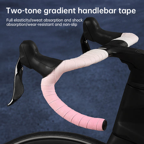 Road Bike Handlebar Tape: Double-Pinyin Cloud Pattern, Gradient Color, Comfortable, Shock - Absorbing, Breathable - V.I.P Digital Presence