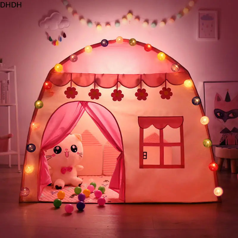 Children's Tent Indoor Outdoor Games Garden Tipi Princess Castle Folding Cubby Toys Tents  Enfant Room House Teepee Playhouse - V.I.P Digital Presence