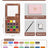 Mini watercolor paint box and small notebook Mingke 8-color wooden box mini drawing board solid watercolor painting - V.I.P Digital Presence