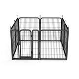 Outdoor dog fence, 8-piece board dog fence. 31 inch portable pet sports fence. Black, 26.3 inches wide x 31.5 inches high. - V.I.P Digital Presence