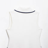 Summer New  Style Women's Fashion Temperament Sleeveless Trim Knit Tank Top - V.I.P Digital Presence