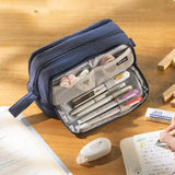 Student essential learning supplies multifunctional large capacity stationery bag pencil case - V.I.P Digital Presence