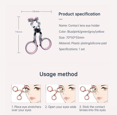 Eye Care Contact Lenses Inserter Remover Plastic Soft Tip Tweezer Stick Wearing Tools Lens Accessories Accessories - V.I.P Digital Presence