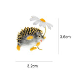 CINDY XIANG Cute Hedgehog Brooch Fashion Daisy Brooches For Women Animal Jewelry Funny Winter Design High Quality - V.I.P Digital Presence