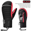 KUTOOK Winter Ski Mittens Windproof Snowboard Mittens Thermal Fleece Lining Skiing Gloves Waterproof Goatskin Palm Outdoor Sport - V.I.P Digital Presence