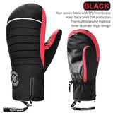 KUTOOK Winter Ski Mittens Windproof Snowboard Mittens Thermal Fleece Lining Skiing Gloves Waterproof Goatskin Palm Outdoor Sport - V.I.P Digital Presence