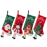 Christmas decorations, colorful prints, Christmas socks, Santa Claus gift socks, snowman gift bags, red and green leg hanging Christmas socks - V.I.P Digital Presence