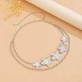 Punk exaggerated big heart metal style body chain sexy starfish waist chain - V.I.P Digital Presence
