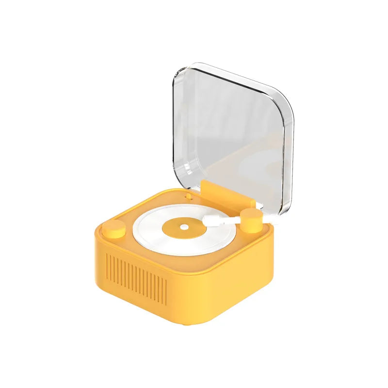 Retro Atomic Vinyl Bluetooth Speaker Hif Sound Long Battery Life Mini Record Player Rotary Speaker with Built-in Battery - V.I.P Digital Presence