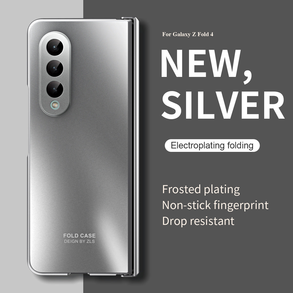 Suitable for Samsung Fold5 phone case ZFOLD4 folding screen solid color electroplating Fold3 all inclusive anti drop protective case 5G - V.I.P Digital Presence