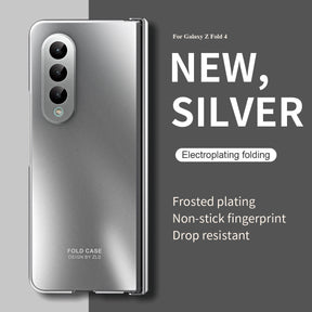 Suitable for Samsung Fold5 phone case ZFOLD4 folding screen solid color electroplating Fold3 all inclusive anti drop protective case 5G - V.I.P Digital Presence