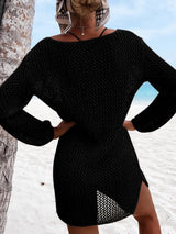 Openwork Tie Neck Cover-Up - V.I.P Digital Presence