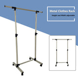 Short hanger, used for hanging heavy-duty rolling hangers with bottom racks and wheels for clothes - V.I.P Digital Presence
