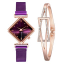 Women Square Watch Luxury Ladies Quartz Magnet Buckle Gradient Color Watches Relogio Feminino For Gift Clock - V.I.P Digital Presence