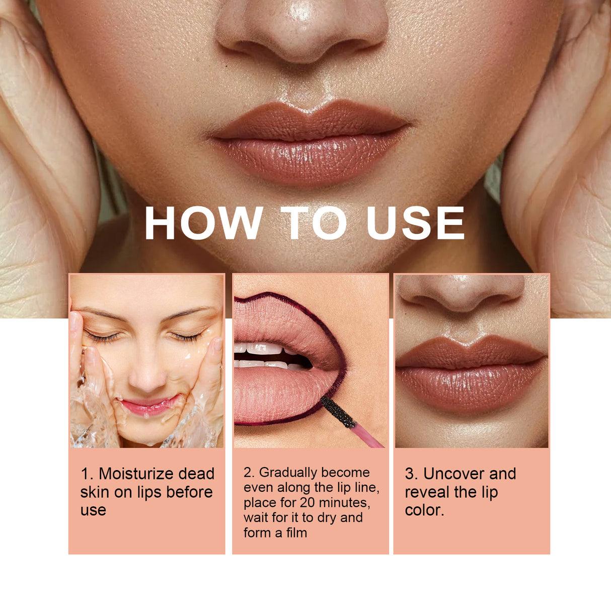 Peel Lip Liner, Plump Lip Lines Show Lip Color Without Makeup Peeling Lip Liner - V.I.P Digital Presence