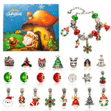 DIY creative children's bracelet jewelry 24-grid calendar Christmas holiday surprise blind box silver set - V.I.P Digital Presence