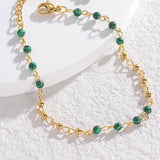 Retro style bead splicing women's bracelet light luxury niche simple temperament stainless steel jewelry - V.I.P Digital Presence