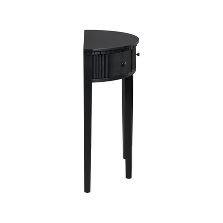 U-Style Distinctive Features of Pine Veneer Console Table with Vertical Stripe Drawer Fronts and Four Legs - V.I.P Digital Presence