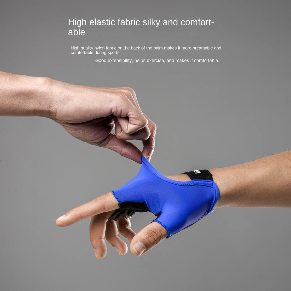 Guantes de yoga fitness con medio dedo, resistentes al desgaste y anti-capullo, con protección contra rozaduras de hierro.
