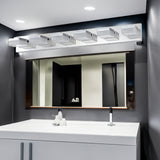Modern 6-Light Chrome LED Vanity Mirror Light Fixture For Bathrooms And Makeup Tables - V.I.P Digital Presence