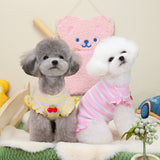 Spring/Summer Dog Clothing Little Cherry Flying Sleeves Tank Top - V.I.P Digital Presence