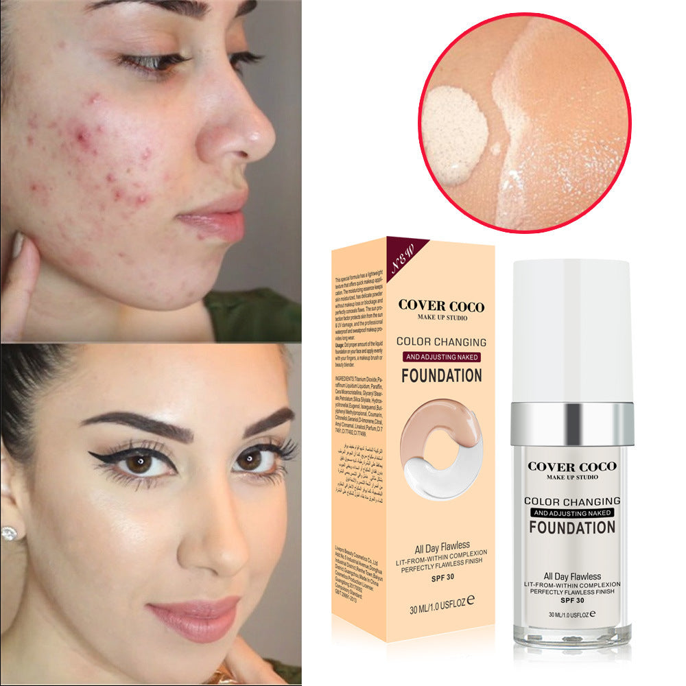 Color Changing Liquid Foundation Temperature Changing Complexion Liquid Foundation Color Changing Brightening Concealer Liquid Bb Cream - V.I.P Digital Presence