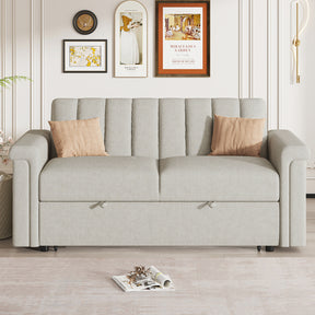 U_STYLE Convertible Soft Cushion Sofa Pull Bed ,for Two People to Sit On - V.I.P Digital Presence